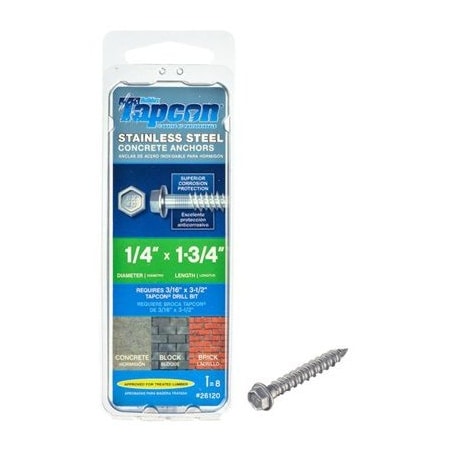 Itw 8PK 14x175 Hex Anchor 26120